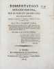 Dissertation sur les odeurs, sur le sens et les organes de l'olfaction. Présentée et soutenue à la Faculté de Médecine de Paris, le 21 février 1815.. ...