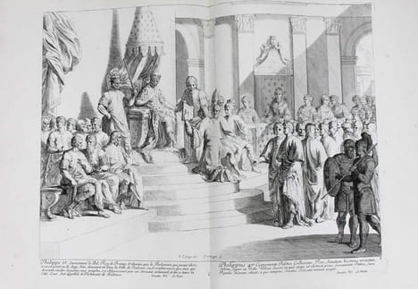 Divers sujets tirés de l'Histoire de Toulouse representés en desseins par Raymond la Fage et gravés par François Ertinger.. LA FAGE, Raymond de