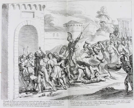 Divers sujets tirés de l'Histoire de Toulouse representés en desseins par Raymond la Fage et gravés par François Ertinger.. LA FAGE, Raymond de