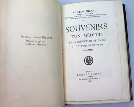 Souvenirs d'un médecin de la Préfecture de police et des prisons de Paris (1914-1918).. MATA-HARI, BIZARD, Léon