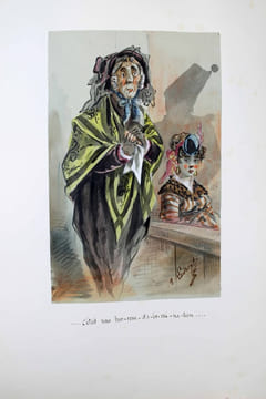[Caricatures]. Plaignants, Accusés, Témoins à charge, Témoins à décharge, Défenseurs.. LADREYT, Eugène
