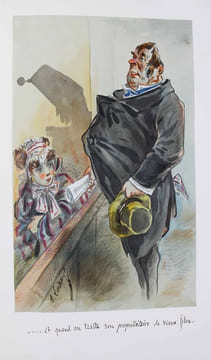 [Caricatures]. Plaignants, Accusés, Témoins à charge, Témoins à décharge, Défenseurs.. LADREYT, Eugène