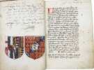 Armorial manuscrit.. HERALDIQUE