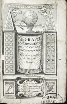Le grand esclairsissement de la pierre philosophale pour la transmutation de tous les métaux.. CHRISTOPHORUS PARISIENSIS, [Nicolas FLAMEL]