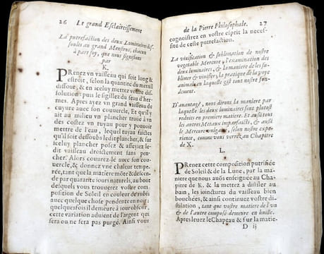 Le grand esclairsissement de la pierre philosophale pour la transmutation de tous les métaux.. CHRISTOPHORUS PARISIENSIS, [Nicolas FLAMEL]