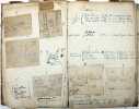 Inventaire des tableaux de ce peintre en deux cahiers manuscrits.. WINTZ, Raymond