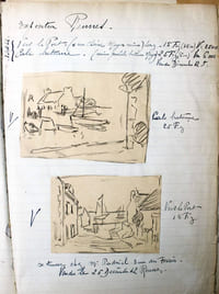 Inventaire des tableaux de ce peintre en deux cahiers manuscrits.