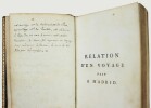 Relation d'un voyage fait à Madrid, en 1789 et 1790.. PONS, Augustine Eléonore de