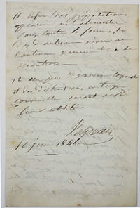 Ordonnance autographe signée.