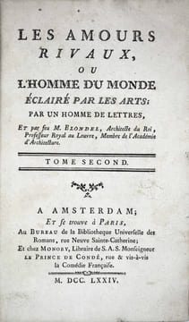 Les amours rivaux, ou lhomme du monde éclairé par les arts.. BLONDEL, Jacques-François