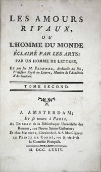 Les amours rivaux, ou lhomme du monde éclairé par les arts.