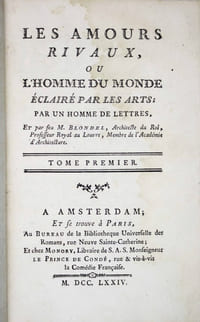 Les amours rivaux, ou lhomme du monde éclairé par les arts.