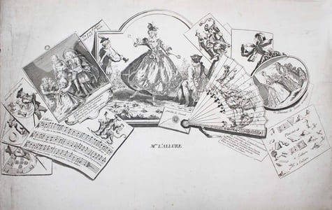 [Recueil de 11 feuilles déventail imprimées.]