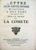 Lettre d'un gentilhomme de province à une dame de qualité sur le sujet de la comète.. MENESTRIER