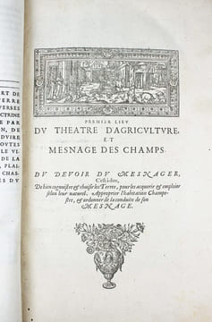 Le théatre d'agriculture et mesnage des champs. . SERRES, Olivier de