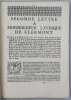 Lettre &agrave; monseigneur l'&eacute;v&ecirc;que de Clermont &eacute;tant pr&eacute;sent a Paris. - Seconde lettre &agrave; monseigneur l'&eacute;v&ecirc;que de Clermont. Dans laquelle on le prie de ...