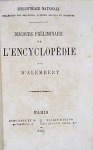 Discours préliminaire de l'Encyclopédie.