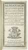 Almanach historique de la province de Languedoc. Nouvelle édition, enrichie de vignettes analogues à chaque corps. Pour l'année M.DCC.LXXXVIII.. BAOUR