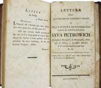 Lettere turche, raccolte e stampate da Stiepan Pastor-Vecchio.