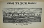 Nouveaux ponts portatifs économiques. Système Eiffel ... applicables au service des chemins vicinaux et ruraux à celui des armées en campagne, aux ...