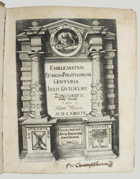 Emblematum ethico-politicorum centuria. Editio secunda.