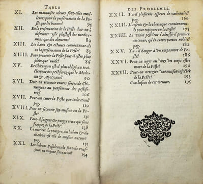 Problèmes sur la nature, préservation, et cure de la maladie pestilentielle.. HABICOT, Nicolas