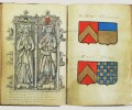 Manuscrit illustré sur peau de vélin.. DES ESSARTS