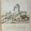 Manuscrit original de ses "Lettres sur les Départemens de la Creuse et du Puy-de-Dôme", avec des dessins originaux.. GAULT DE SAINT-GERMAIN