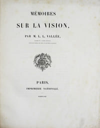 Mémoires sur la vision.