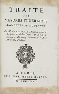Traité des mesures itinéraires anciennes et modernes.
