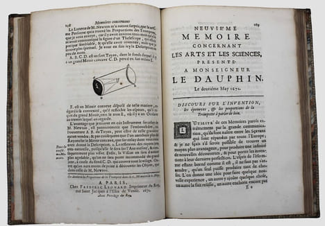 Recueil des mémoires et conférences qui ont esté présentées à Monseigneur le Dauphin pendant l'année MDCLXXII.. DENIS, Jean-Baptiste