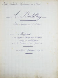 Rapport d'un voyage d'études dans les bassins miniers et métallurgiques de la Loire et du Gard.