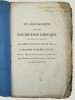 Eclaircissements sur une inscription grecque contenant une pétition des prêtres d'Isis dans l'île de Philae, à Ptolémée évergète second, copiée à ...