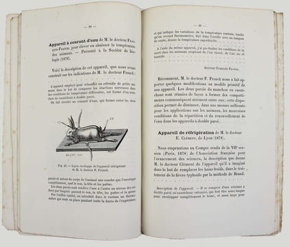 Revue descriptive des appareils destinés aux applications thérapeutiques de la chaleur et du froid.. GALANTE, Emile