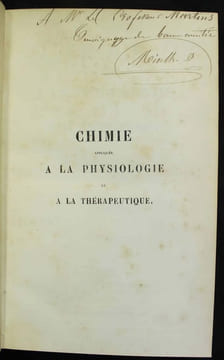 Chimie appliquée à la physiologie et à la thérapeutique.. MIALHE