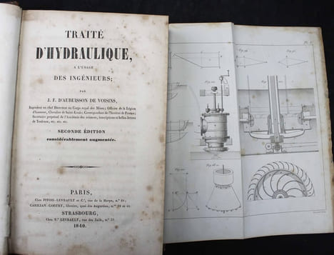 Traité d'hydraulique, à l'usage des ingénieurs. Seconde édition considérablement augmentée.. AUBUISSON DE VOISINS, J.F. d'