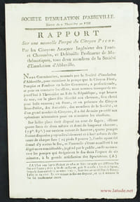 Rapport sur une nouvelle pompe du citoyen Picot.