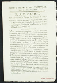 Rapport sur une nouvelle pompe du citoyen Picot.