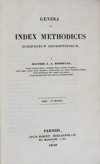 Genera et index methodicus Europaeorum lepidopterorum.