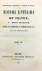 Histoire littéraire du Poitou.. DREUX-DURADIER (Jean-François).