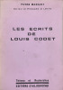 Les Écrits de Louis Codet.. [CODET]. MASSART (Pierre).