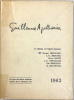 Guillaume Apollinaire 1962. .. [APOLLINAIRE]. DÉCAUDIN (Michel).