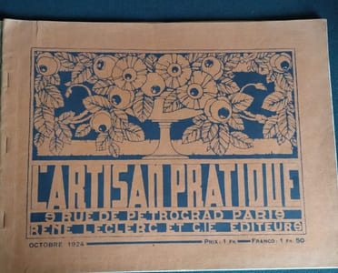 L'Artisan Pratique. Journal mensuel de modèles pour l'Art Décoratif - Octobre 1924