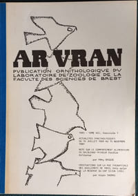  AR VRAN - Publication ornithologique du laboratoire de zoologie de la faculté de Brest. 1985 -Tome XII, fascicule 1