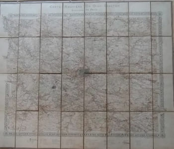 Carte Routière De Dion-Bouton, Environs De Paris