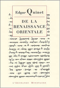 De la renaissance orientale