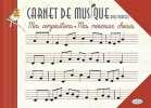Carnet de musique avec port&eacute;es. Piccolia