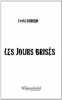 Les jours bris&eacute;s. Schram Terhi