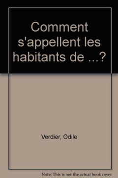 Comment s'appellent les habitants de. Verdier Odile