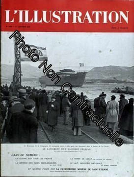 Illustration (L') N° 5160 Du 31/01/1942 - Le Lancement D'un Paquebot Francais / Le Kairouan - La Guerre Sur Tous Les Fronts - La Defense Des Indes ...